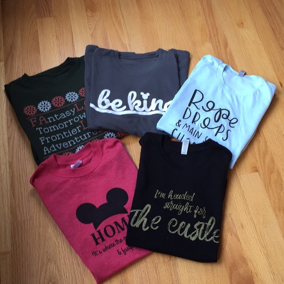 Tops - Bundle of five Disney small shop tees